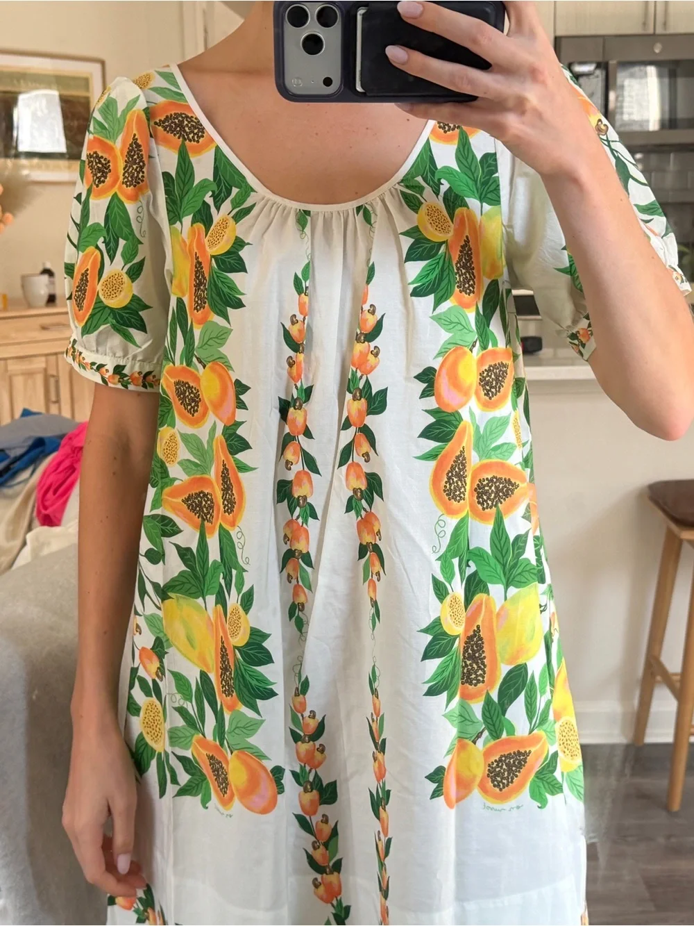 Papaya Salad Mini Dress